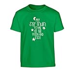 Flox Creative Kinder T-Shirt Step-Mum Loves me Moon and Back Gr. Small 5-6 66 cm/ 71 cm, grü