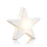8 seasons design| Kleiner LED Stern Shining Star Micro XS (9,5 cm, Neu mit Batterie-Schutzfolie, kabellos, Dekostern, Sterngeschenk, Mitbringsel) weiß