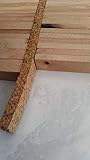 Korkstreifen/Dehnungsfuge/Randleiste aus Kork für Parkett Böden Fenster Türen (25, 14x935x10 mm)