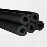 HRXQ 180 cm Isolierung Heizungsrohre, Schwarz Isolierung Rohr, Rohrisolierung 13~80 Mm Innendurchmesser, Geschlossenzellig, Flammhemmend Und Feuchtigkeitsbeständig