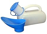 Urinflasche UNISEX Urinal für Reisen Camping Pflege für Männer Frauen Kinder 1000 ml mit G