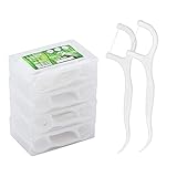 Zahnseide Dental Floss 200 Stück Zahnseide Stick mit Zahnstocher Halter, Zahn Draht/Zahnpflege Interdental Flossers mit Y-Form Design, Disposable Zahnseidensticks/Zahnreiniger Stick