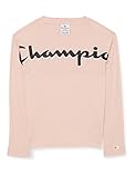 Champion Mädchen Addicted Long Sleeve T-Shirt, Rosa, 12 J