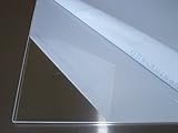 B&T Metall Acrylglas PMMA XT Platte transparent, UV-beständig, beidseitig foliert | 2,0 mm stark | Standardformat Größe 50 x 70 cm (500 x 700 mm)