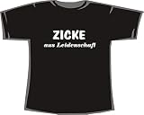 Zicke aus Leidenschaft; T-Shirt schwarz, Gr. L