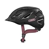 ABUS URBAN-I 3.0 Fahrradhelm, Schwarz (Flower Art), S (51-55 cm)