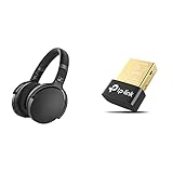 Sennheiser HD 450BT Kabelloser Kopfhörer mit aktiver Geräuschunterdrückung, schwarz & TP-Link UB400 Nano USB Bluetooth 4.0 Adapter Dong