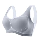 Damen Sport BH Ohne Bügel Sport BHS Frauen Bustier Strech Push Up Bra Wireless Bralette Bequemer Korsett Unterwäsche Plus Size Bügelloser BH Yoga BH Bra Top