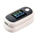 BMDHA Pulsoximeter,USB Wiederaufladbar Oximeter Mit OLED-Hd-Bildschirm Intelligente Erinnerung,Fingeroximeter Schnellerkennung Spo2 Und H