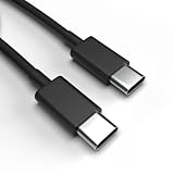 USB-C Ladekabel für TCL 20L+ Schwarz 2 x 2 m Handy Schnellladekabel Datenkab