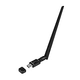 LogiLink WL0246 - Wireless LAN 802.11ac USB 3.0 Adapter, 2T2R, mit neigbarer 5dBi Antenne für 2,4 & 5GHz mit WPA2 Verschlüsselung, schw