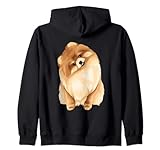 Süße Zwergspitz-Hundeliebhaber. Kapuzenjack