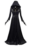 IOONCHI Daniela Cos Kleid Billy Coen Cosplay Kostüm Robe Krieger Kostüm Retro Mantel Halloween Karneval Cosplay Umhang Fasching Kostüm, Schwarz , XXXL