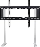 Universal Swivel Table TV Stand with Bracket for 32-55 inch Flat&Curved TV Pedestal TV Mount (Color : Black)