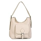 TOM TAILOR Damen Milana Hobo Bag, Off White, L