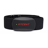 FITCENT Premium Herzfrequenz Sensor mit Brustgurt Bluetooth Ant+, Herzfrequenzmesser Brustgurt hrm ip67 Wasserdichter Kompatibel mit Strava, Peloton app, Elite HRV, Rouvy, Adidas Run, Kinomap