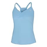 Diadora Damen, Tank-Top Hellblau, Silber, XS Oberbekleidung