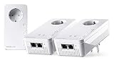 devolo Magic 2 WiFi next Multiroom Kit, WLAN Powerline Adapter -bis 2.400 Mbit/s, Mesh WLAN, WLAN Steckdose, 4x Gigabit LAN Anschluss, dLAN 2.0, weiß
