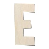 Kleenes Traumhandel Buchstaben aus Holz - Größe wählbar - bis 60 cm Höhe Typ 2 Buchstabe Zeichen (15 cm, Großes E)