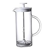 MERIGLARE Französisch Presse Kaffeemaschine Professionelle 16 Unze Kaffee Kessel für Tee Sparen Sie Zeit Reise Küche Home Camping - Weiß