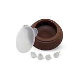 Ocobetom Silikon-Macaron-Backform,Großer Gebäcktopf - Gebäck Kuchen Dekorieren Werkzeug Piping Butter Squeezer Pot Set mit 5 Düsen Tipp