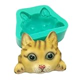 Backen Gadgets Cartoon Katzenkopf Silikon Flexible Lebensmittelechte Form Ton Harz Keramik Süßigkeiten Fondant Schokolade Seifenform Silikon Schokoladenformen F