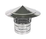 200mm Schornsteinhaube Mit Vogelschutz Edelstahl Vogelschutzgitter für Kamine, Schornsteinabdeckung, Schornsteinaufsatz, Kaminaufsatz, Kaminhaube, Kaminhut, Kaminabdeckung, S