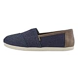 TOMS MEN ALPARGATA Dark Denim/Synthetic Trim UK7.5
