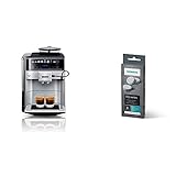 Siemens EQ.6 plus s300 Kaffeevollautomat TE653501DE, Dampf-Reinigung, Doppeltassen-Funktion + Reinigungstabletten TZ80001A, gründliche Reinigung, für Kaffeevollautomaten der EQ.S