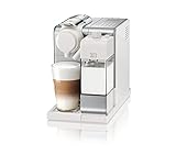 De'Longhi Nespresso Lattissima Touch EN 560.S Kaffekapselmaschine mit Milchsystem, Flow Stop Funktion: Kaffee- und Milchmenge individuell einstellbar, 19 bar Pumpendruck, Silber Weiß