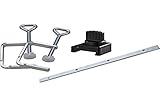 Scheppach Zubehör Set Paket für Tauchsäge / Handkreissäge PL55 & PL75 | I 4 Teile | Rückschlagsicherung - 2 x Schraubzwingen - Schienenverb