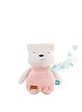 myHummy Einschlafhilfe Baby Personalisiert Suzy Basic weiß pink | White Noise Baby Einschlafhilfe Kinder zur Baby Beruhigung | My hummy Einschlafhilfe Baby mit sanftem Ausklingen nach 1 S