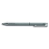 LAMY logo twin pen Multifunktionsschreibgerät 606 –Schreiber aus Edelstahl mit integrierter Clip-Drücker-Einheit, Kugelschreiber-Mine M 21 schwarz – Strichbreite M / Druckbleistift Mine M 41 (0,5) HB