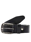 JACK & JONES Herren JJIPAUL JJLEATHER Belt NOOS Gürtel, Schwarz (Black Black), 85