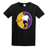 Le-br|o.n Ja/me.s T-Shirt Cartoon Star Tee Crew Neck Graphic Tee Birthday Gift Idea for Parties,New Year or Christmas Unisex Top Tees Black Shirt L