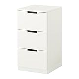 IKEA Nordli - Kommode mit 3 Schubladen, weiss - 40x75