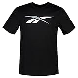 Reebok Herren Te Vector Logo Tee, Black, H62077, Gr. S