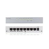 Zyxel 8-port Desktop Gigabit Ethernet Switch – Metallgehäuse, Lifetime Garantie [GS108B]