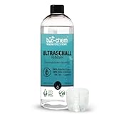 bio-chem Bio Ultraschallreiniger Konzentrat 750 ml inkl. Dosierbecher, geruchsfrei, alkoholfrei, Reinigungszusatz für Ultraschallgeräte/Ultrasonic-Cleaner für Brillen, Schmuck