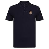 Real Madrid - Herren Polo-Shirt mit Vereinswappen - Offizielles Merchandise - Geschenk für Fußballfans - L