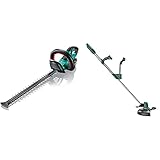 Bosch Akku Heckenschere AHS 50-20 LI (1x Akku, 18 Volt System, Hublänge: 20 mm, im Karton) & r UniversalGrassCut 18 (ohne Akku, 18 Volt System, Schnittkreisdurchmesser: 26 cm)