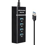 Qinyayoa Adapter, Extender mit Mehreren Ausgängen tragbar für Laptop für Computer für Ing