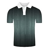 Herren-Poloshirt mit Knopfleiste, kurzärmelig, Umlegekragen, Übergröße, schmale Passform, 3D-Digitaldruck, Motiv: Feuer, Tiger, Löwe, Sommerhemden, A6-Grau, 3XL