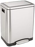 Amazon Basics – Mülleimer, matt, 2 x 15