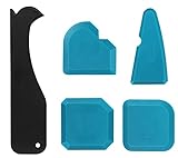 Eokeey Silikonentferner,5 Stück Fugenglätter Set, Silikon Caulking Werkzeug Kit, Silikon Schaber Silikonentferner Dichtungswerkzeuge für Küche Bad Boden F