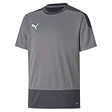 PUMA Kinder teamGOAL 23 Training Jersey Jr Trainingstrikot, Steel Gray-Asphalt, 140