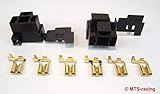 2 x H4 Stecker Anschluss Fassung Sockel Lampensockel Auto Kabel KFZ LKW Motorrad mit Verschlußkapp