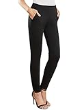 MYOURSA Yoga-Hose für Damen, Stretch, Workout-Hose, Skinny - Schw