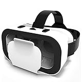VR Brille, HD Virtual Reality Brille, 110° FOV, für 3D Film und Spiele, 4,7-6,0 Zoll für iPhone SE 6/6s/7/8/X/XS, Samsung Galaxy S6/S7/S8/S9, Huawei p10/p20. Mit Google Cardboard Apps, L092XQ