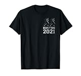 2-seitiges Boston 2021 für Läufer des großen Marathons T-S